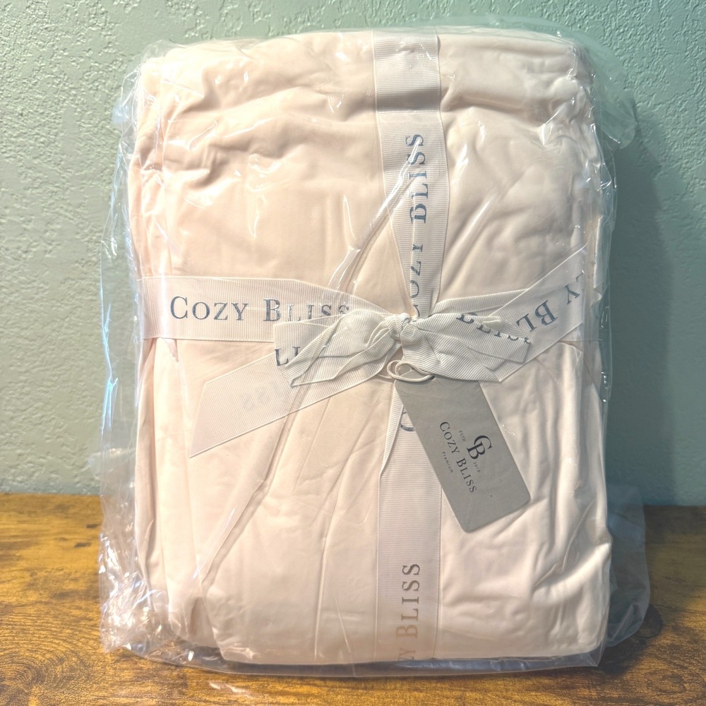Cozy Bliss Cooling Comforter Twin Size Beige Lightweight Blanket Hot Sleepers